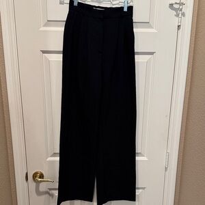 Abercrombie and Fitch High Waisted Wide Leg Black Trousers